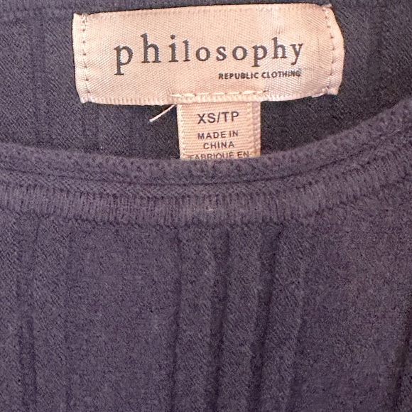 Philosophy Deep Blue Knit Top - Picture 3 of 4